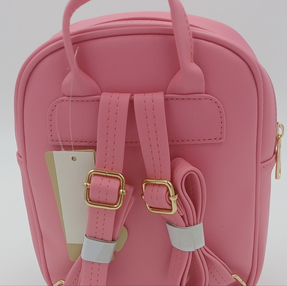 Pink Mini Backpack with white Fox - Picture 4 of 5